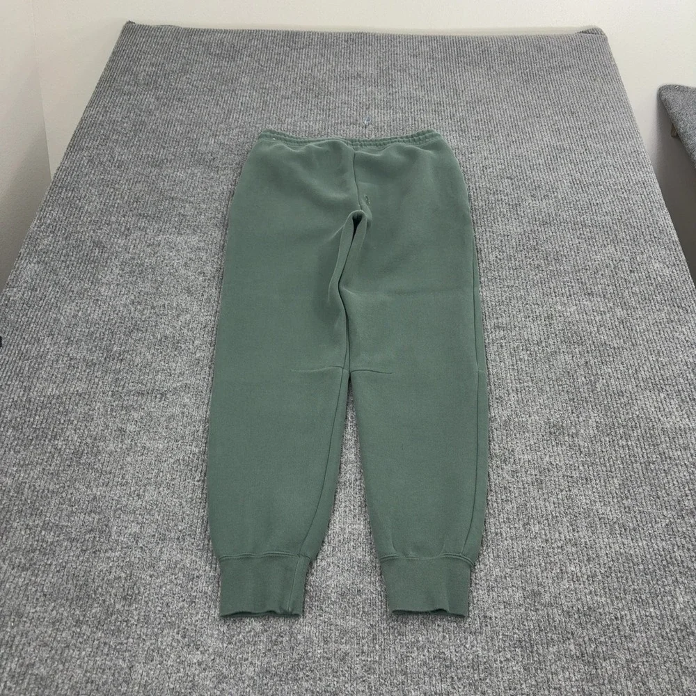 Nike Sweatpants Men M Green Cotton Blend Pintuck Cuffed Jogger Sporty Athleisure